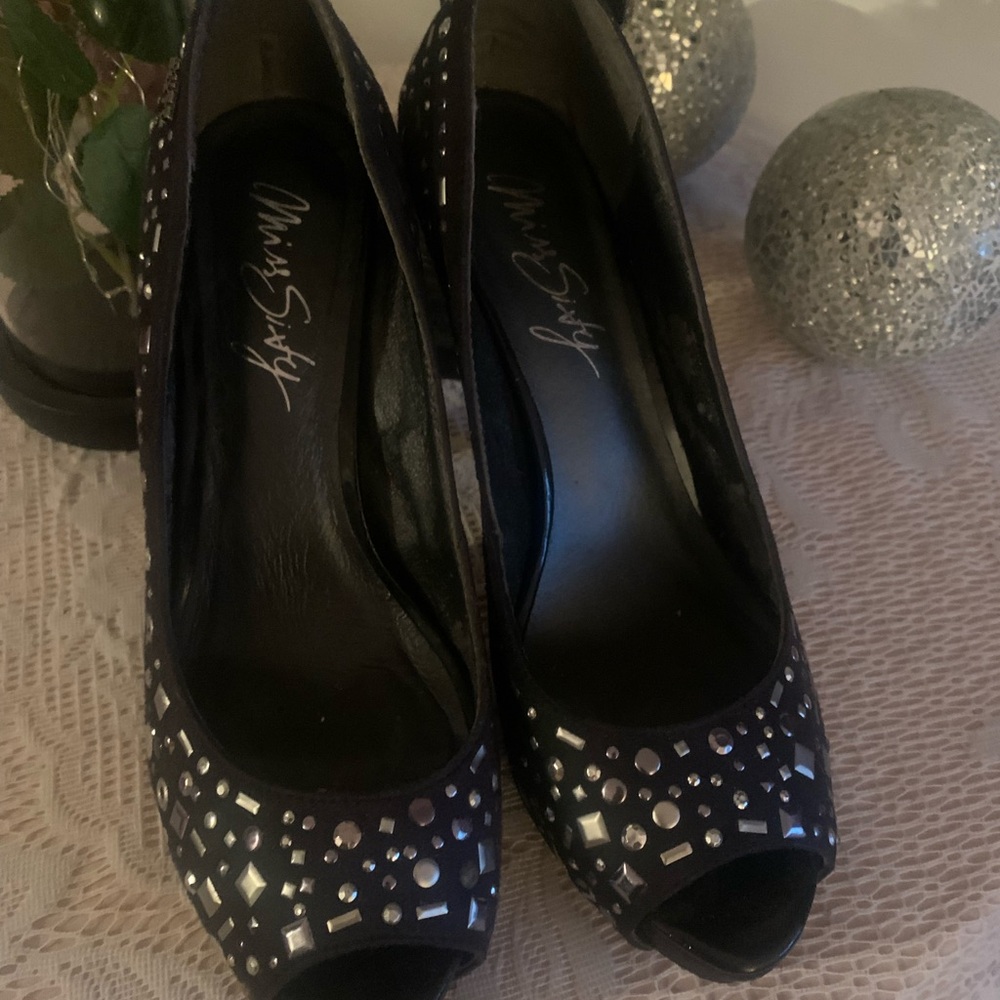 Miss Sixty Black Studded Heels